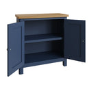 Rutland Oak Top Blue 2 Door Small Sideboard by Lavishway | Sideboards-33788