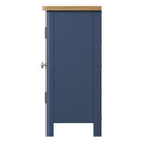 Rutland Oak Top Blue 2 Door Small Sideboard by Lavishway | Sideboards-33792