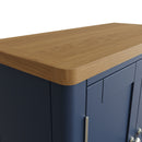 Rutland Oak Top Blue 2 Door Small Sideboard by Lavishway | Sideboards-33791