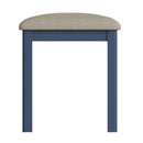 Rutland Oak Top Blue Painted Dressing Stool by Lavishway | Dressing Table Stools-36444