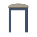 Rutland Oak Top Blue Painted Dressing Stool by Lavishway | Dressing Table Stools-36443