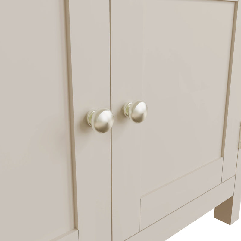 Rutland Dove Grey 2 Doors 2 Drawers Sideboard by Lavishway | Sideboards-31388