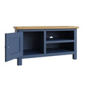 Rutland Oak Top Blue Painted TV Unit by Lavishway | TV Units Cabinets-36367