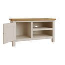 Rutland Oak Top TV Unit in Dove Grey by Lavishway | TV Units Cabinets-36478