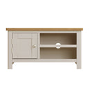 Rutland Oak Top TV Unit in Dove Grey by Lavishway | TV Units Cabinets-36480