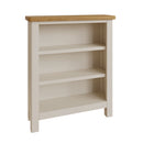 Rutland Oak Top Wide Bookcase in Dove Grey by Lavishway | Book Shelves and Cabinets-36505