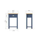 Rutland oak Top Telephone Table by Lavishway | Side Tables-33778