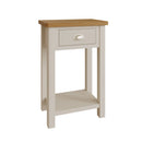Rutland Oak Top Telephone Table in Grey by Lavishway | Side Tables-30715