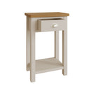 Rutland Oak Top Telephone Table in Grey by Lavishway | Side Tables-30714