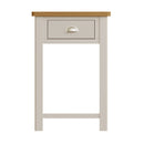 Rutland Oak Top Telephone Table in Grey by Lavishway | Side Tables-30716