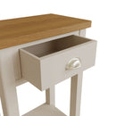 Rutland Oak Top Telephone Table in Grey by Lavishway | Side Tables-30718