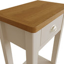 Rutland Oak Top Telephone Table in Grey by Lavishway | Side Tables-30719