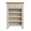 Rutland Oak Top Wine Cabinet in Dove Grey by Lavishway | Wine Racks-36466