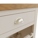 Rutland Oak Top Wine Cabinet in Dove Grey by Lavishway | Wine Racks-36464