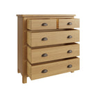 Oregon Oak 2 Over 3 Chest of Drawers by Lavishway | Chest Of Drawers-31839