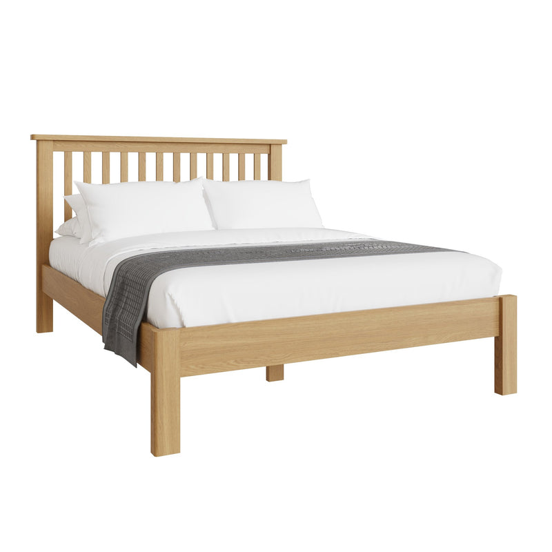 Oregon Rustic Oak Finish Bed Frame by Lavishway | Wooden Beds-36254