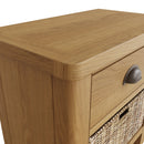 Oregon Oak 1 Basket Unit Side Table by Lavishway | Side Tables-31808