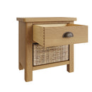 Oregon Oak 1 Basket Unit Side Table by Lavishway | Side Tables-31805
