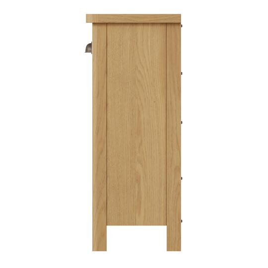 Oregon Oak 2 Baskets Unit Side Table by Lavishway | Hallway Cabinets-31800