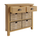 Oregon Oak 2 Drawer 4 Basket Unit Cabinet by Lavishway | Hallway Cabinets-31770