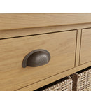Oregon Oak 6 Baskets Unit Cabinet by Lavishway | Hallway Cabinets-31756