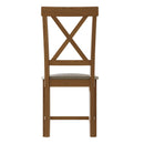 Oregon Oak Wooden Dining Chair Set of 2 by Lavishway | Dining Chairs-32714