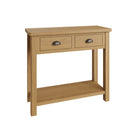Oregon Oak 2 Drawers Console Table by Lavishway | Hallway Console Table-31743