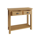 Oregon Oak 2 Drawers Console Table by Lavishway | Hallway Console Table-31742