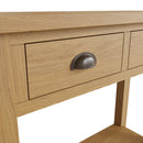 Oregon Oak 2 Drawers Console Table by Lavishway | Hallway Console Table-31748