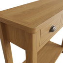 Oregon Oak 2 Drawers Console Table by Lavishway | Hallway Console Table-31746