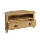 Oregon Oak 2 Drawers Corner TV Unit by Lavishway | TV Units Cabinets-36226