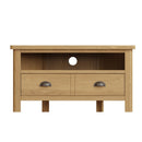 Oregon Oak 2 Drawers Corner TV Unit by Lavishway | TV Units Cabinets-36227