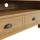 Oregon Oak 2 Drawers Corner TV Unit by Lavishway | TV Units Cabinets-36229