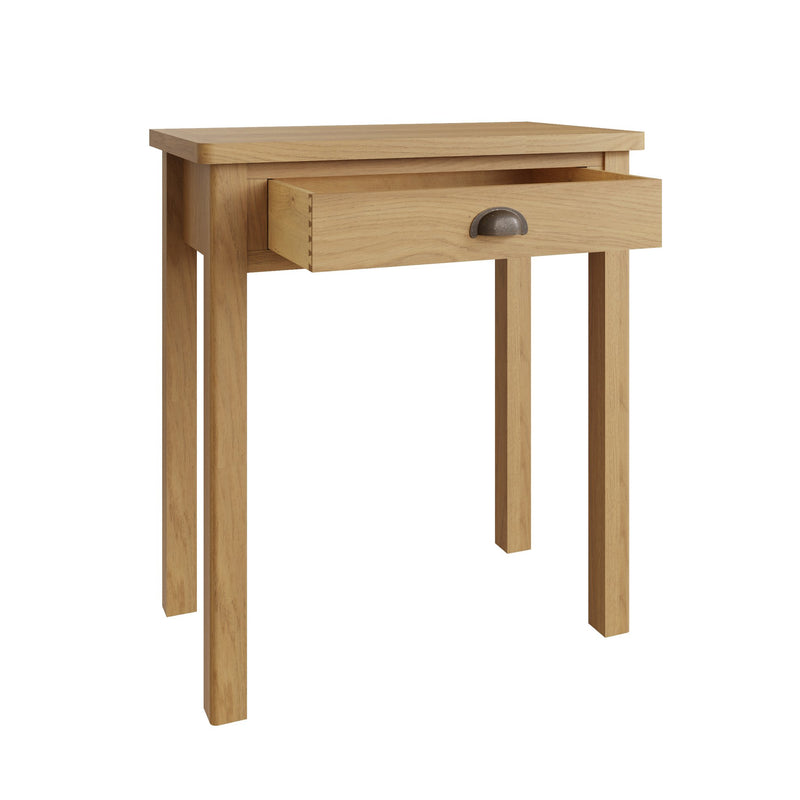 Oregon Oak Brass Effect Dressing Table by Lavishway | Dressing Tables-36284