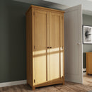 Oregon Full Hanging 2 Doors Wardrobe by Lavishway | Wardrobe-32698