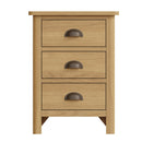 Oregon Oak 3 Drawers Bedside Cabinet by Lavishway | Bedside Tables-31780