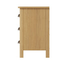 Oregon Oak 3 Drawers Bedside Cabinet by Lavishway | Bedside Tables-31782