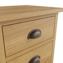 Oregon Oak 3 Drawers Bedside Cabinet by Lavishway | Bedside Tables-31785