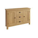 Oregon Solid Oak 3 Drawers Sideboard by Lavishway | Sideboards-31734