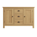 Oregon Solid Oak 3 Drawers Sideboard by Lavishway | Sideboards-31735