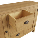 Oregon Solid Oak 3 Drawers Sideboard by Lavishway | Sideboards-31738