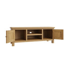 Oregon Oak Large 2 Open Shelves TV Unit by Lavishway | TV Units Cabinets-31704