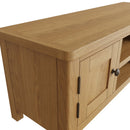 Oregon Oak Large 2 Open Shelves TV Unit by Lavishway | TV Units Cabinets-31708