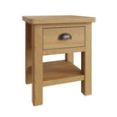 Oregon Oak 1 Drawer Lamp Table by Lavishway | Side Tables-31724