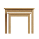 Oregon Rustic Oak Finish Nest of 2 Tables by Lavishway | Nest of Tables-31701