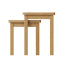 Oregon Rustic Oak Finish Nest of 2 Tables by Lavishway | Nest of Tables-31700