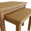 Oregon Rustic Oak Finish Nest of 2 Tables by Lavishway | Nest of Tables-31698