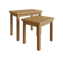 Oregon Rustic Oak Finish Nest of 2 Tables by Lavishway | Nest of Tables-31697