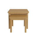 Oregon Rustic Oak Finish Nest of 2 Tables by Lavishway | Nest of Tables-31699