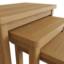 Oregon Rustic Oak Finish Nest of 3 Tables by Lavishway | Nest of Tables-31666